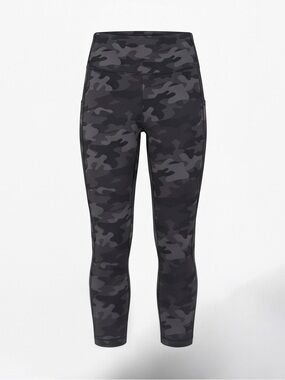 LOLE Plus Size 2XL Black Grey Camo High Rise Leggings | Stretch Yoga Gym